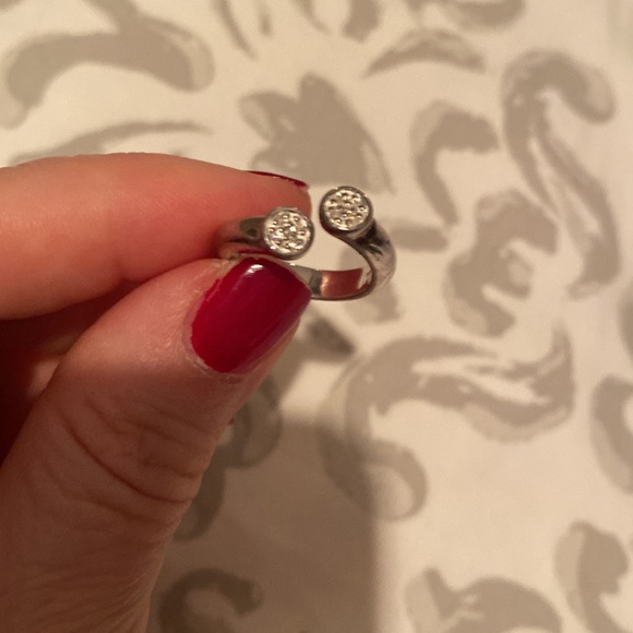 Links of London Diamond Sterling Silver Ring, size 4, 5, adjustable sizing - Picture 4 of 6